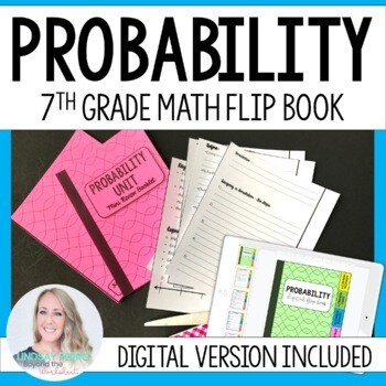 Probability Mini Tabbed Flip Book for 7th Grade Math