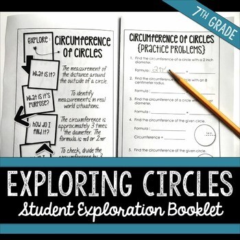 Area and Circumference of Circles Student Booklet