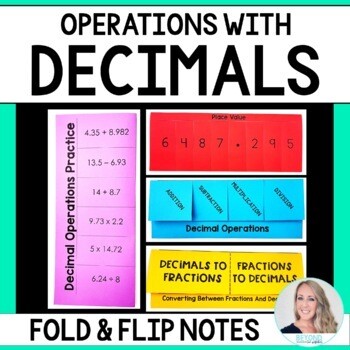Decimal Operations Fold and Flip Notes