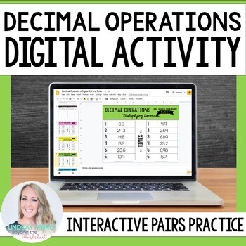 Decimal Operations Digital Roll to Solve