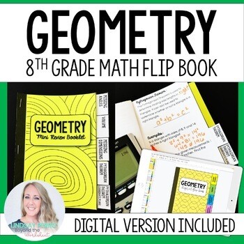 Geometry Mini Tabbed Flip Book for 8th Grade Math