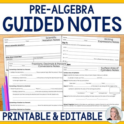 Pre-Algebra Guided Notes