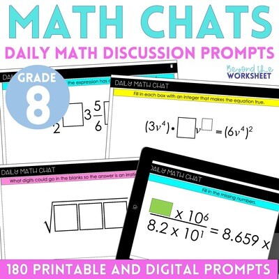 8th Grade Math Chats - Daily Math Problems