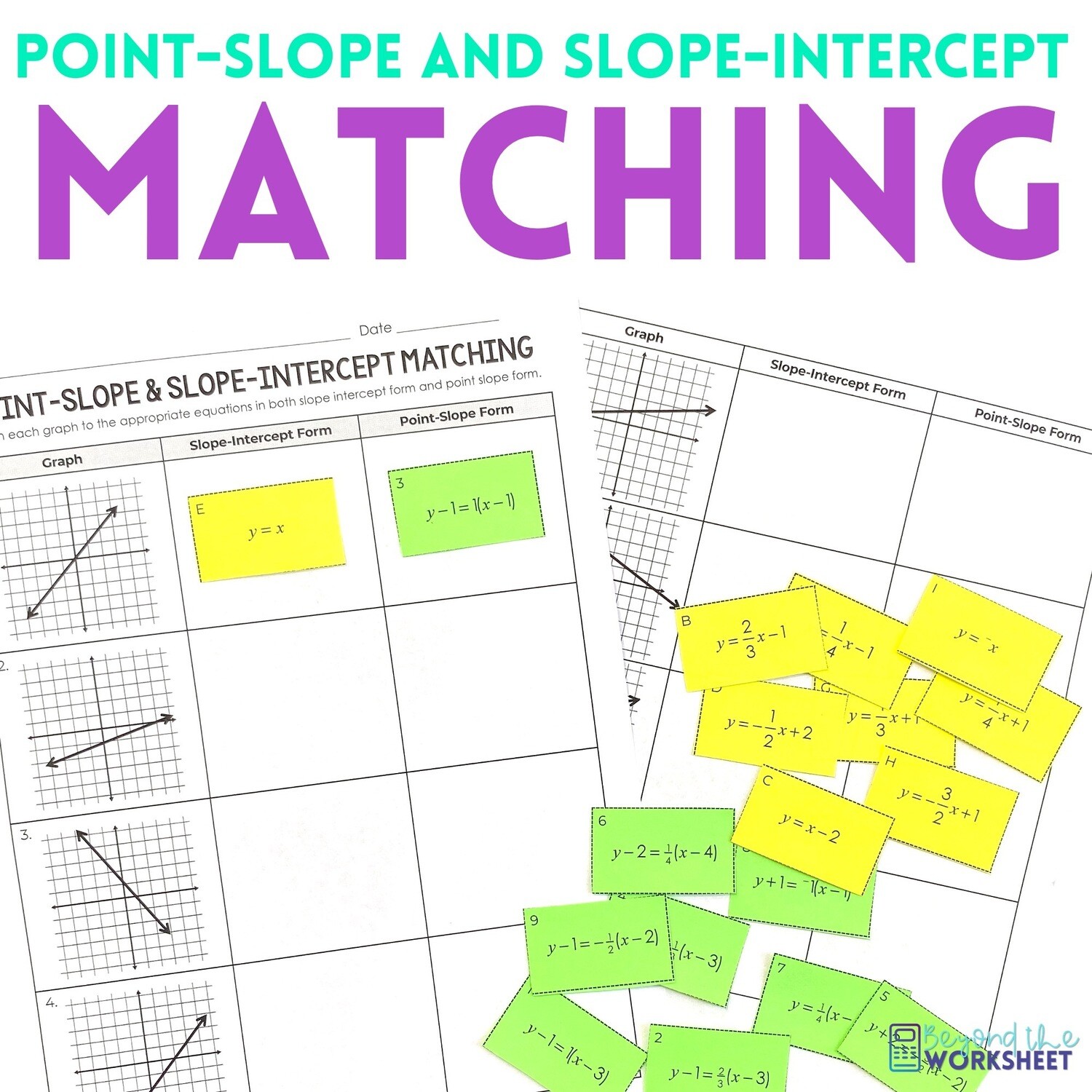 Point-Slope and Slope-Intercept Form Activity