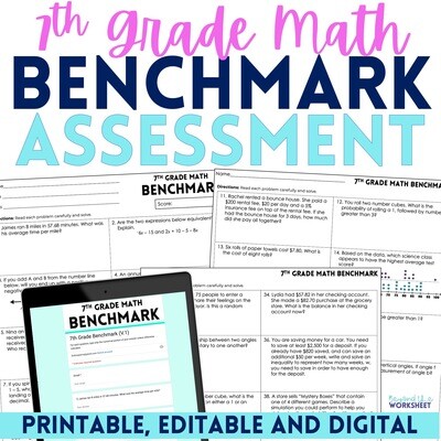 7th Grade Math Benchmark Exam