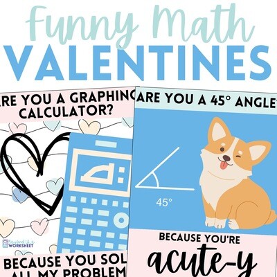 Valentine's Day Math Jokes and Puns | Math Valentine's Day Cards