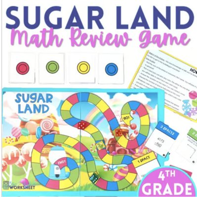 4th Grade End of Year Review Game (Sugarland)
