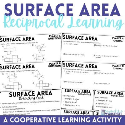 Surface Area Mastery Activity | Cooperative Learning & Differentiation