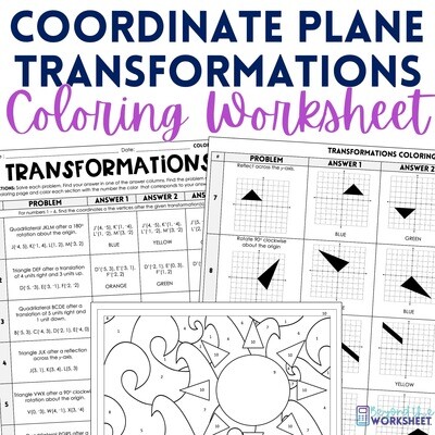 Geometric Transformations Coloring Page