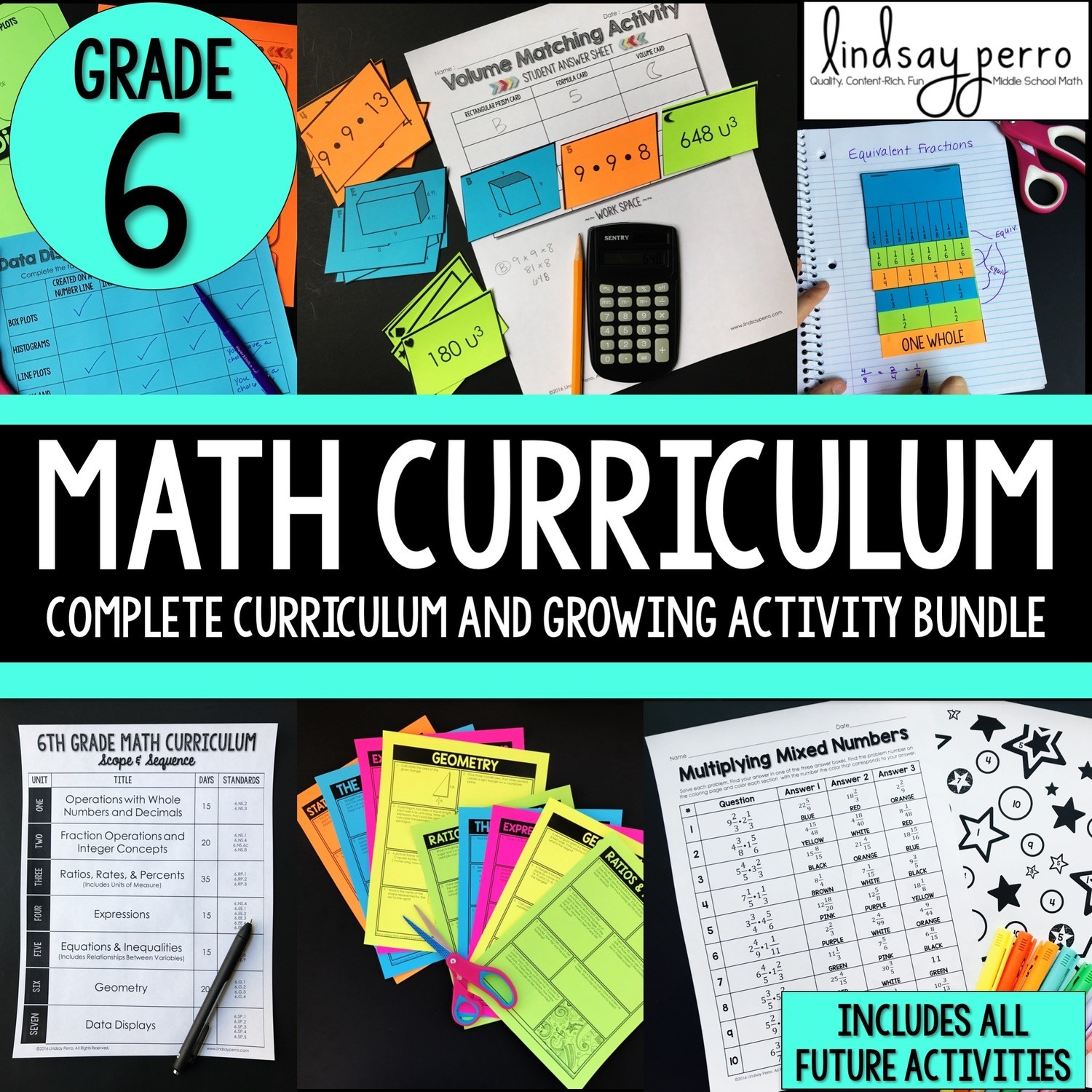 6th Grade Math Curriculum and Activities Bundle
