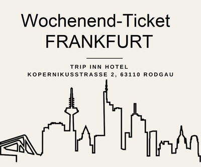 Wochenend-Ticket 14.-15.11.2026 ab 15:00 | Trip Inn Kongresshotel 63110 Rodgau - Kopernikusstr. 1 | Registrierung 1 h vor Start | Einlass 30 Min. vor Start