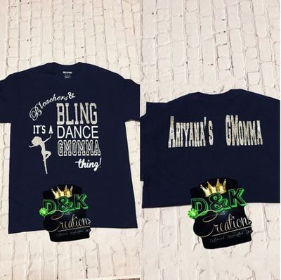 Personalized Adult T-Shirt S-XL (Front &amp; Back)