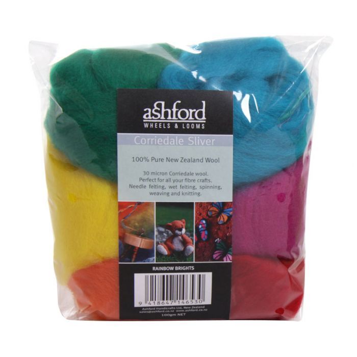 Fiber Packs - Ashford, Color Selection: Rainbow Brights