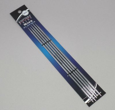 Nova Platina 6&quot; Double Pointed Needles - Knitter&#39;s Pride