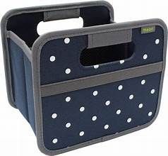 Meori Foldable Box, Choose: Marine Blue Dots