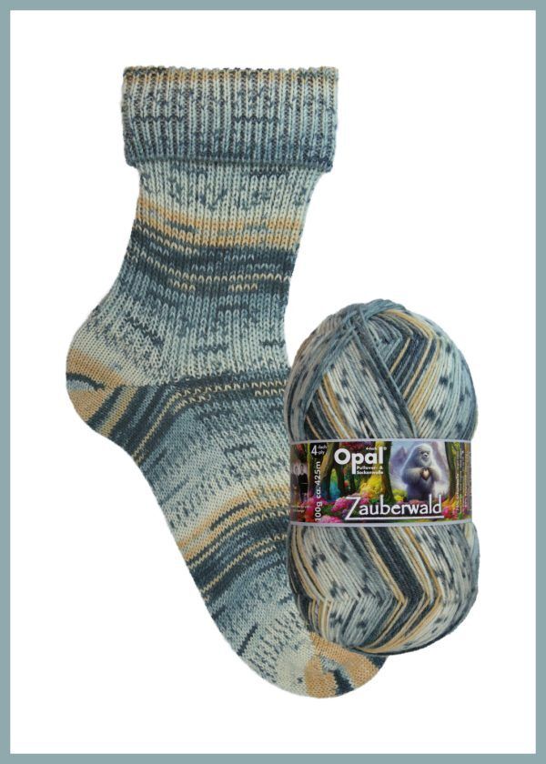 Opal Sock Yarn, Color Selection: Zauberwald 11444