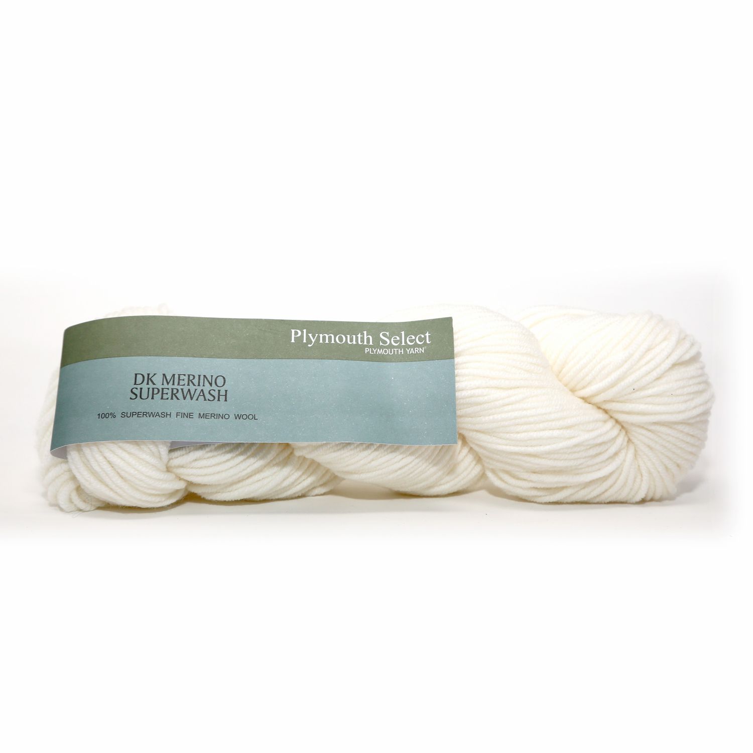 DK Merino Superwash - Plymouth Yarns, Color Selection: 1000 White
