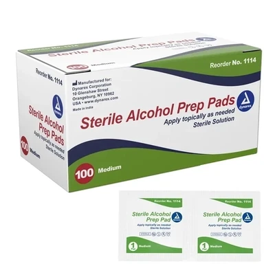 Dynarex Sterile Alcohol Prep Pads