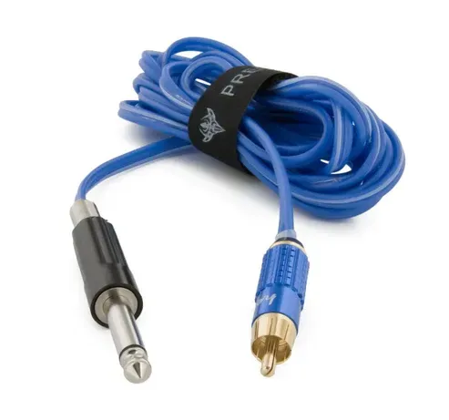 Polarized Silicone Wire Blue RCA Cord (8 ft.)