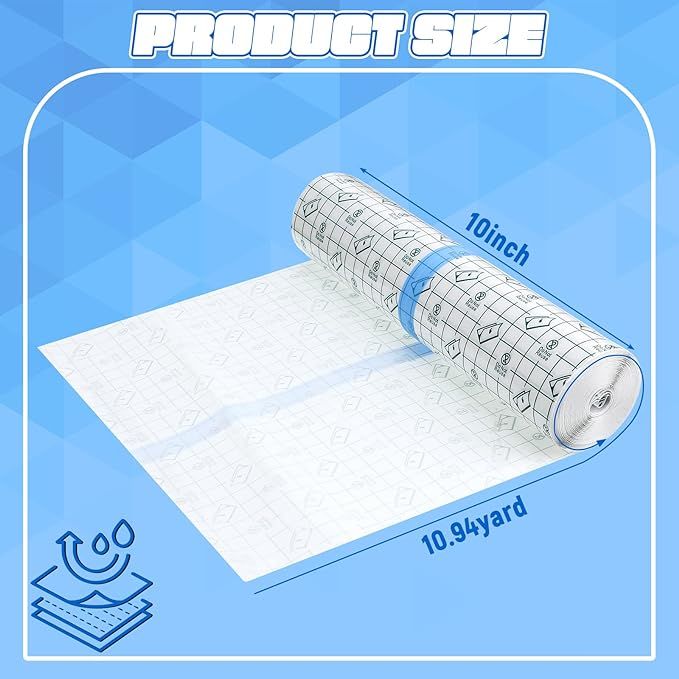 Waterproof Transparent Film Dressing Clear Tape 10 inch Wide 2 yrd Roll