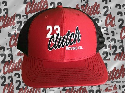 Clutch Hat red and black