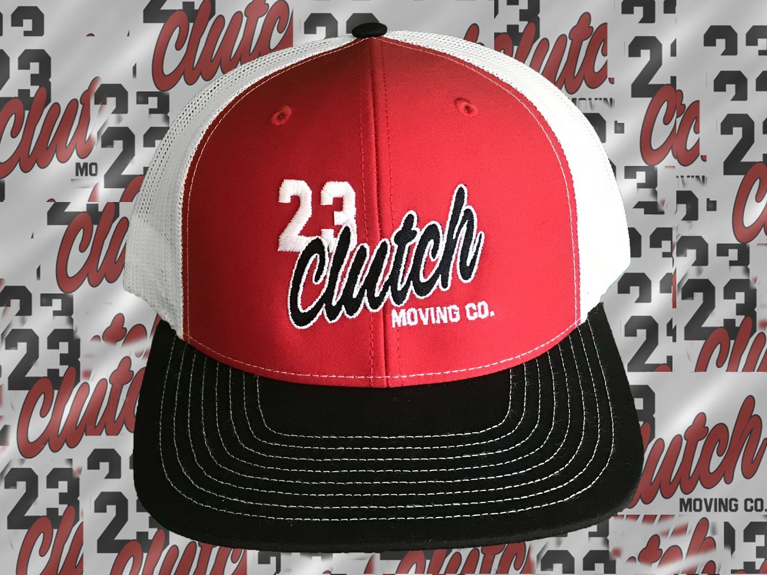 Clutch Hat red and white Clutch Hat red and white