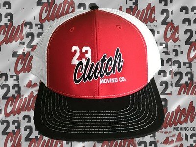 Clutch Hat red and white