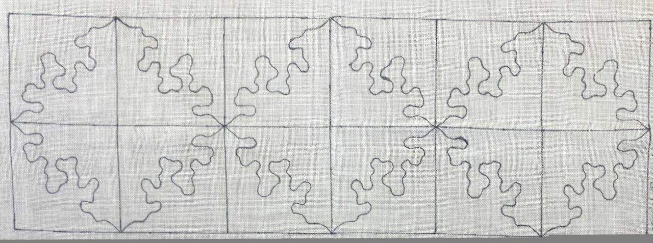 Puzzle Runner Rug Pattern