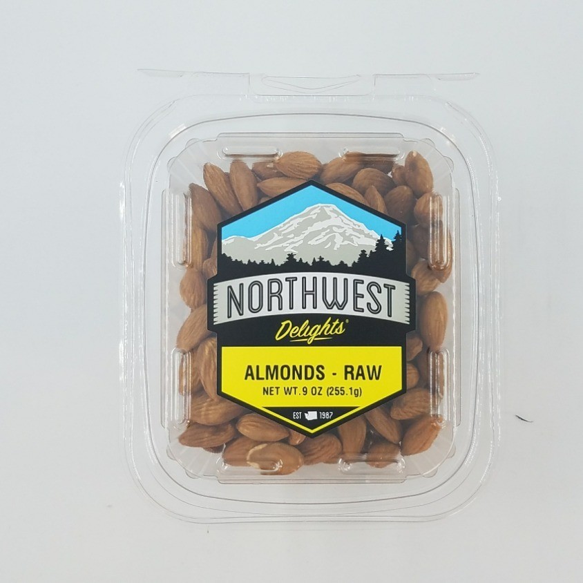Almonds, Raw, 9 oz Tub
