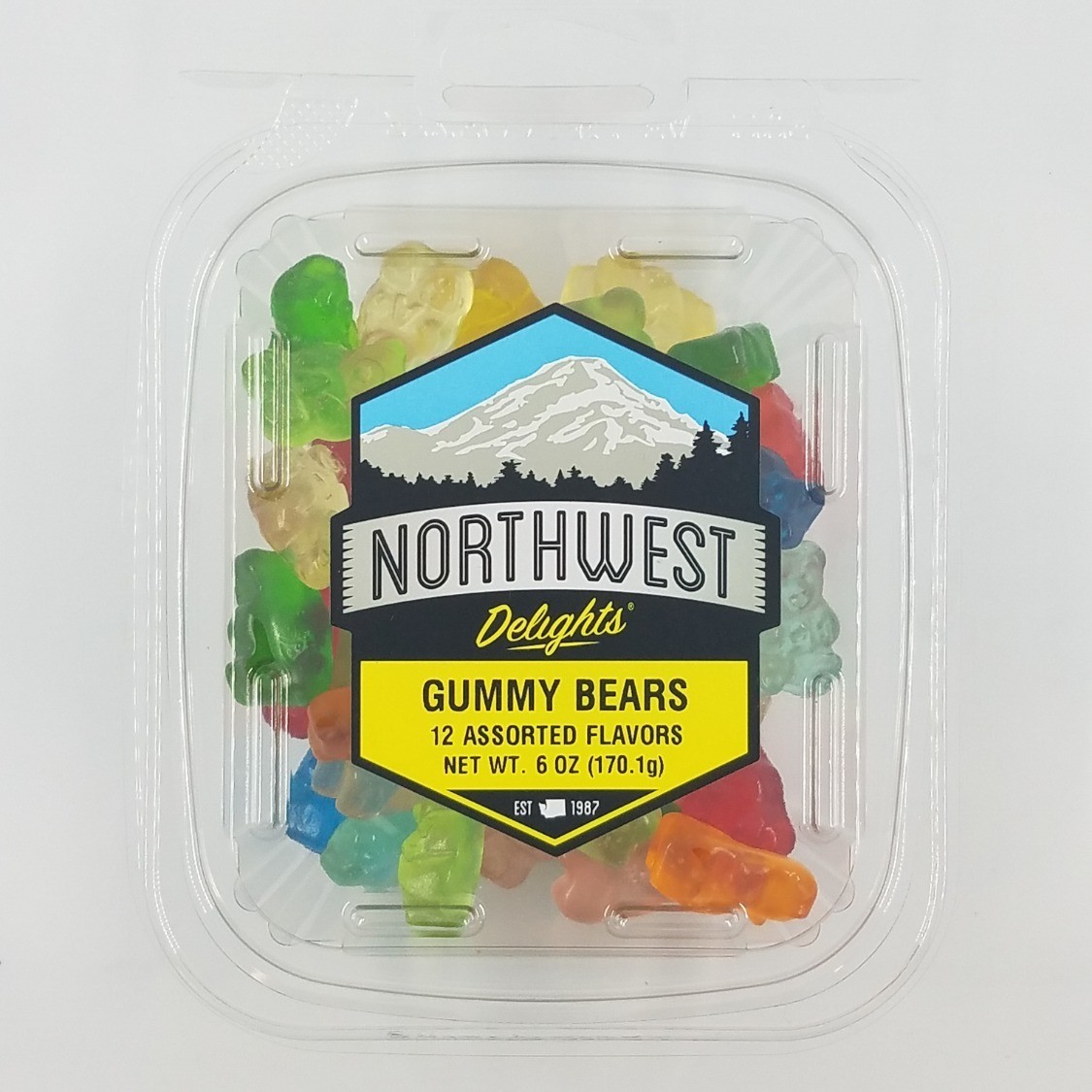 Gummy Bears, 12 Assorted Flavors, 12/6 oz Case