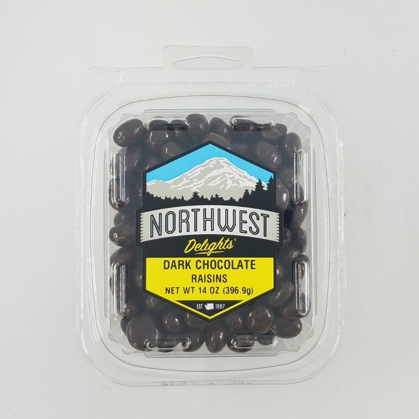 Dark Chocolate Raisins, 6/14 oz Case