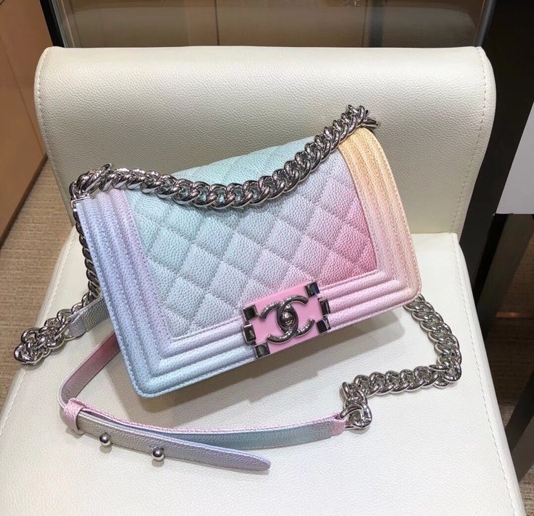 Rainbow Chanel Boy Bag