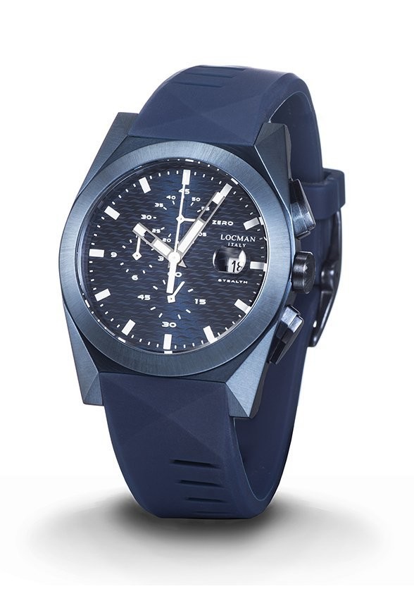 LOCMAN STEALTH CRONOGRAFO CASSA IN ACCIAIO E TITANIO 0812B02S-BLBLWHSB