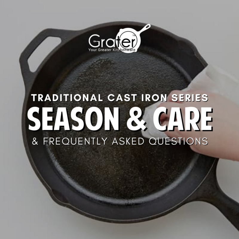 Season &amp; Care - Traditional Cast iron Series