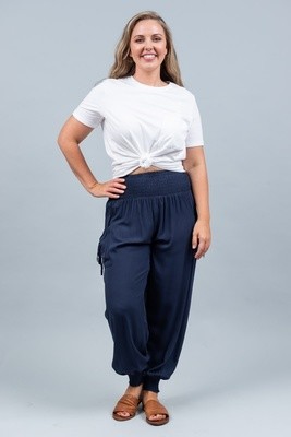 Harem Pants - Navy