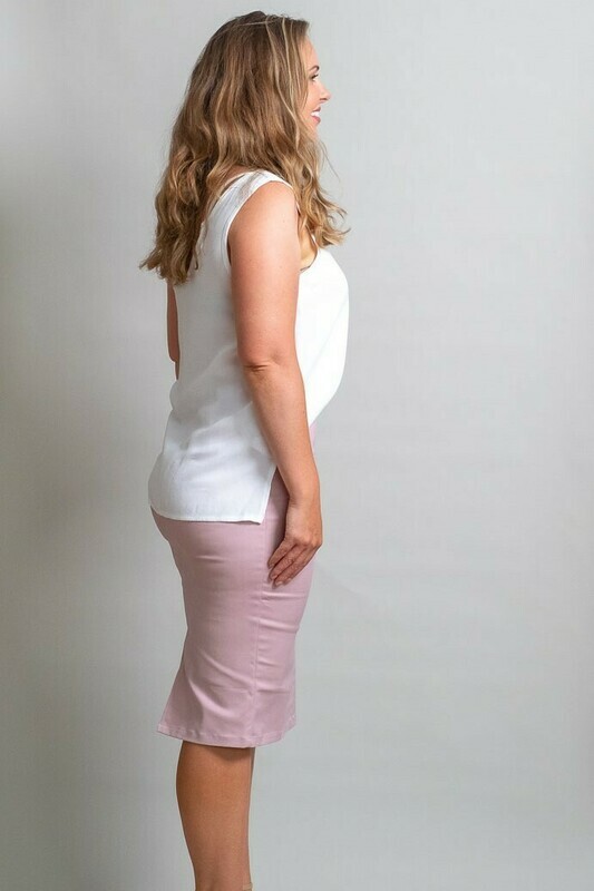 Love U Basics Pencil Skirt - Dusty Pink
