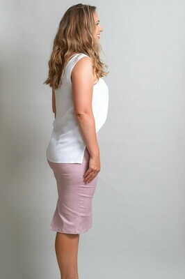 Love U Basics Pencil Skirt - Dusty Pink