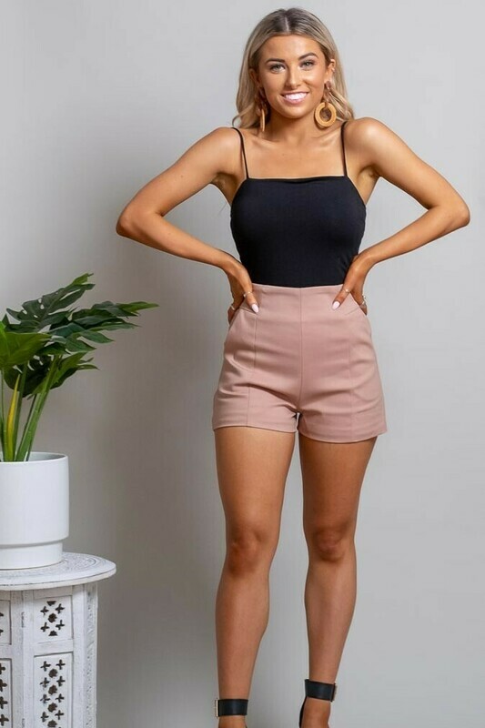 Love U Basics Shoe String Body Suit - Ebony