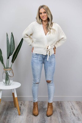 Lenox Wrap Cardigan/Top - Latte Lenox Wrap Cardigan/Top - Latte