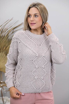 Cheska Chenille Jumper - Taupe Cheska Chenille Jumper - Taupe