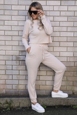 Lattice Waffle Lounge Pants - Latte Lattice Waffle Lounge Pants - Latte