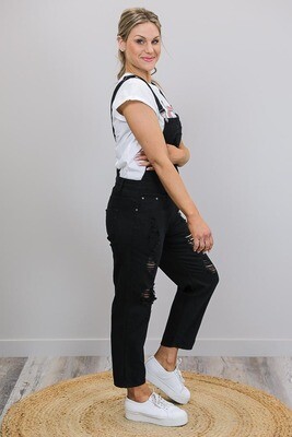 Sundance Denim Overalls - Black