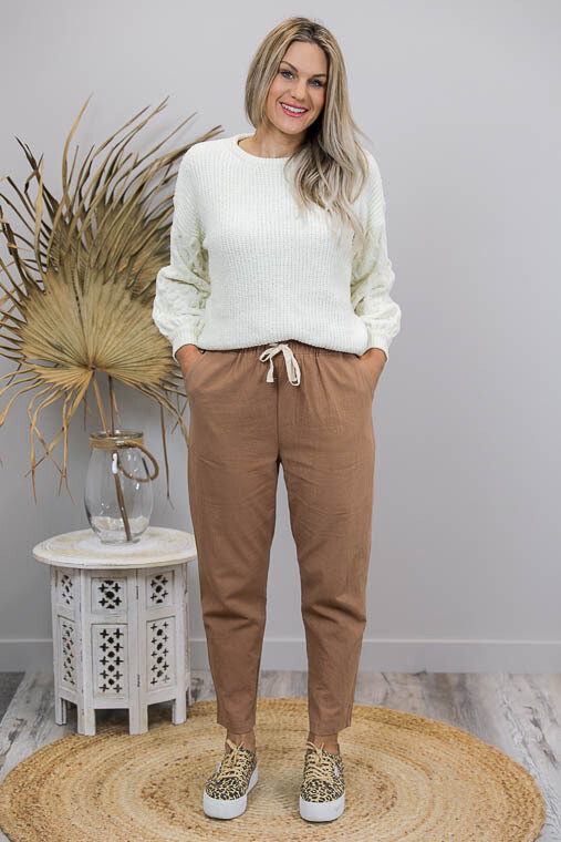 Rundles Cronulla Beach Pants - Strong Coffee