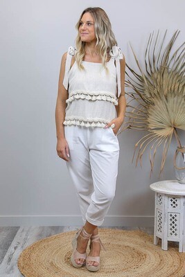 Rundles Cronulla Beach Pants - White