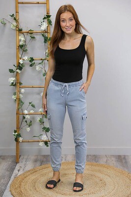 Jasper Jogger Pants - Light Denim