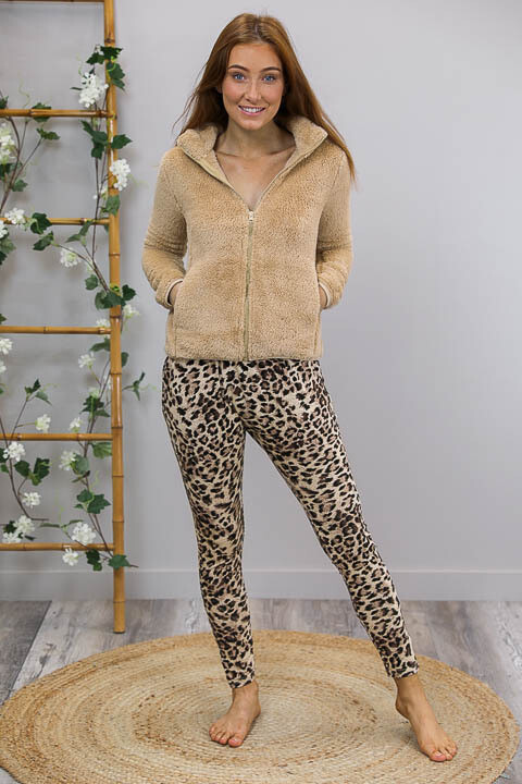 Cuddly Fluff Jacket - Beige