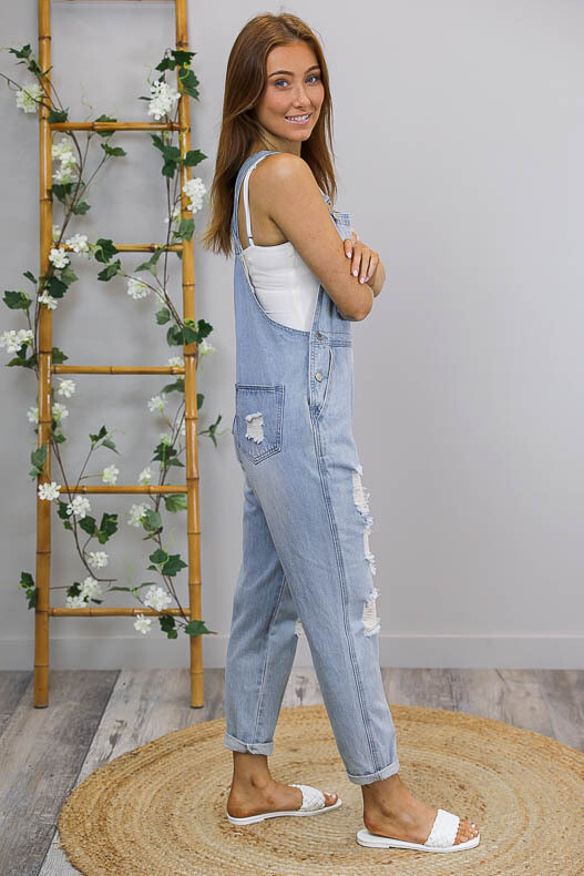 Favourite Rip Overalls - Light Denim