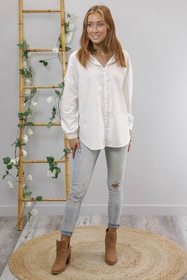 Tia Maria Oversized Shirt - Ivory Tia Maria Oversized Shirt - Ivory