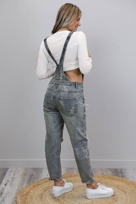 Sundance Denim Overalls - Mid Denim