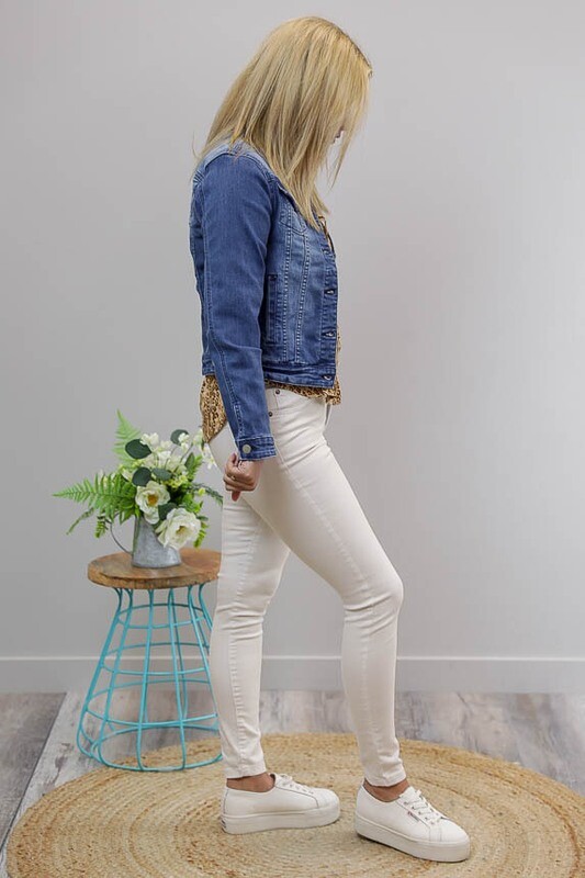 Sand Blast Denim Jacket - Dark Denim